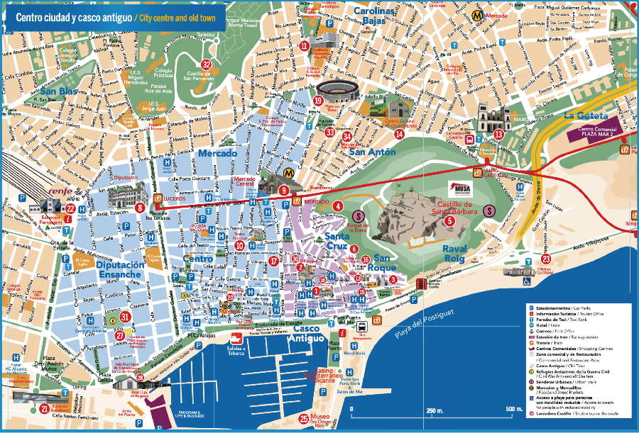 Parcours touristique à Alicante